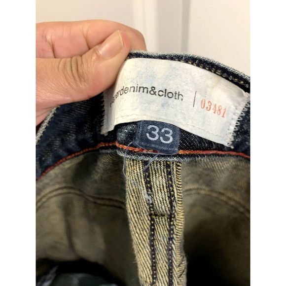 Paper Denim & Cloth Tyler Low Rise Straight Leg Jeans Waist Size 33 - Picture 6 of 6